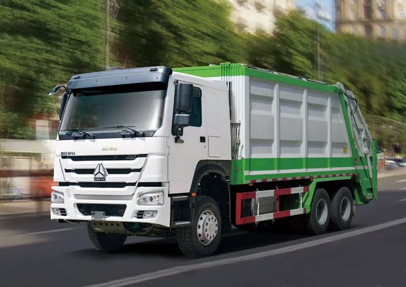 Our trucks sinotruk howo 7 garbage truck