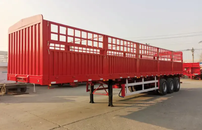 Our trucks sinotruk howo fence cargo semi trailer 2