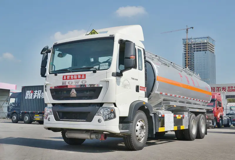 Our trucks sinotruk howo t5g fuel tanker truck